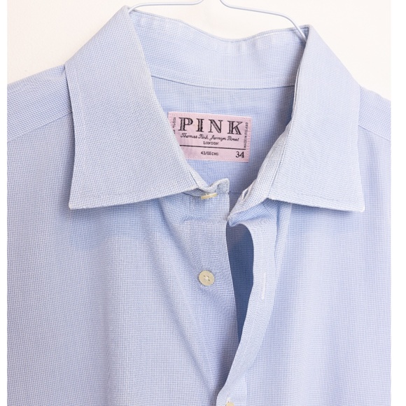 Thomas Pink Shirts Thomas Pink Mens Dress Shirt With French Cuffs 7